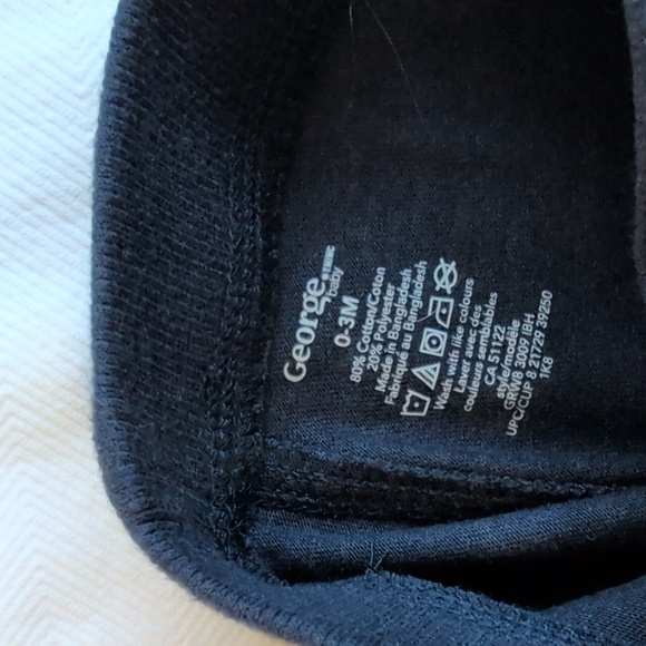 george baby bear bodysuit & joggers matching outfit set 0-3 months baby boy - Picture 7 of 8